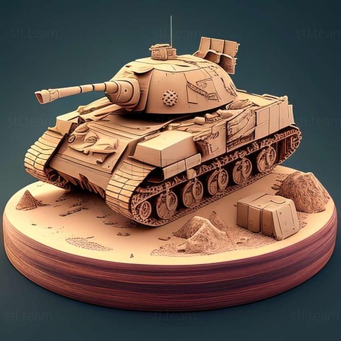 3D model Ground War Tanks game (STL)